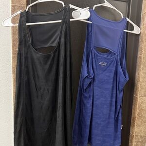 BCG Women's Black and Blue Tank Tops